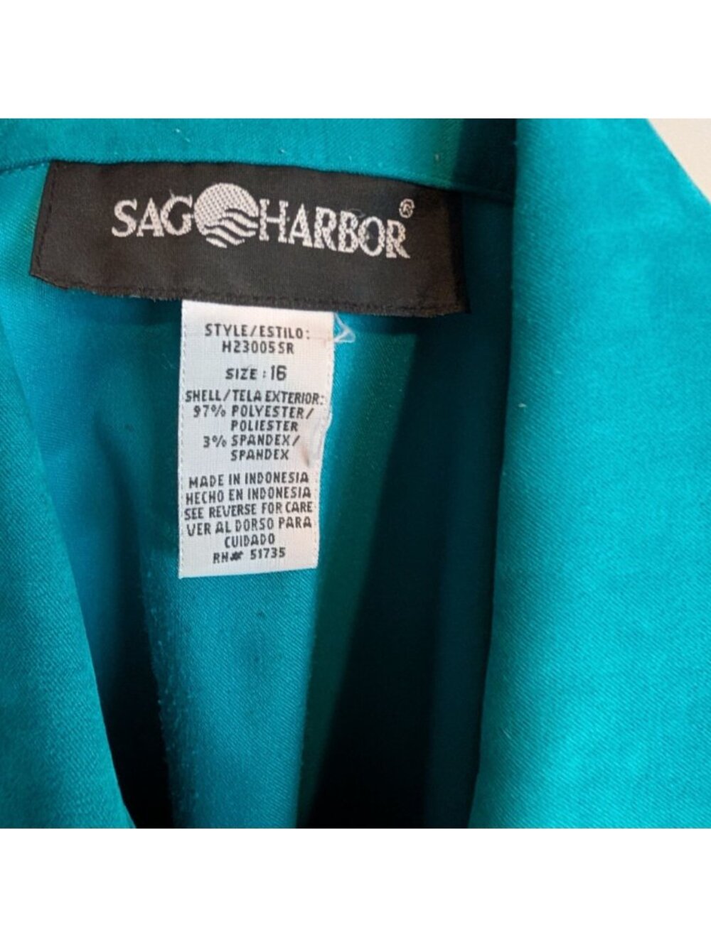 Sag‎ Harbor Turquoise Sueded Button Up Shacket - 16 - Picture 5 of 6